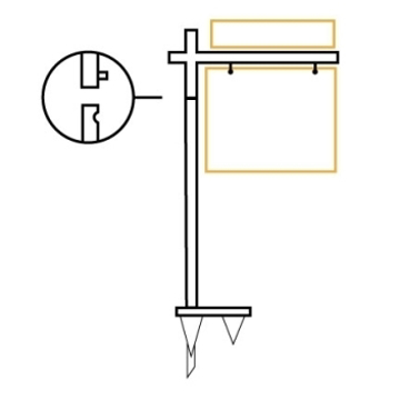 Picture of 52" Straight Arm Post