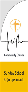 Picture of Religious #1 - 10ft Straight Flag