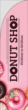 Picture of Restaurant_Donut Shop_01 - 13ft Straight Flag