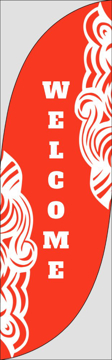 Picture of Welcome 7 - 7.5ft Feather Flag