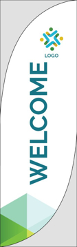 Picture of Retail Welcome - 10ft Feather Flag