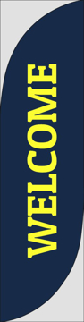 Picture of Welcome 1 - 13ft Feather Flag