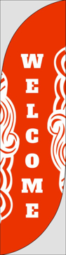 Picture of Welcome 7 - 13ft Feather Flag