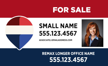 Picture of Agent Photo 6x7.5 - RWB - Longer Office Name - 18" x 30"