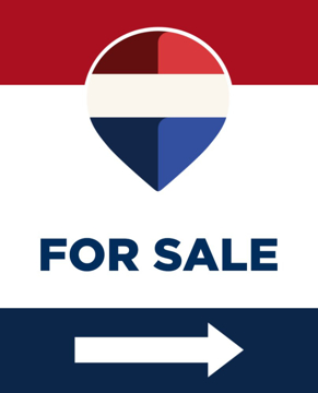 Picture of Open House Directional - Right - RWB - 30" x 24"