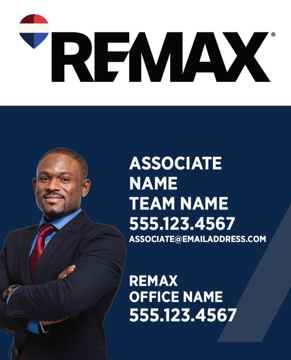 Picture of Blue Slash - Agent Photo Clipped - Team Name - 30" x 24"