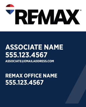 Picture of Blue Slash - Team Logo - QR Code - 30" x 24"