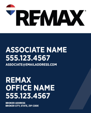 Picture of Blue Slash - Office Prominent - Address - 30" x 24"