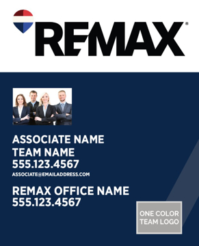 Picture of Blue Slash - Office Prominent - Team Photo - Team Logo -  30" x 24"