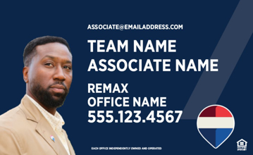 Picture of Blue Slash - Agent Photo Clipped - Alberta -  18" x 30"