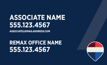 Picture of Blue Slash - Associate Name - 18" x 30"