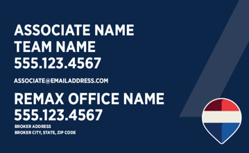 Picture of Blue Slash - Office Prominent - Associate Name - Team Name - Address - 18" x 30"