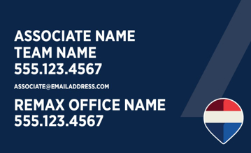 Picture of Blue Slash - Office Prominent - Associate Name - Team Name - 18" x 30"