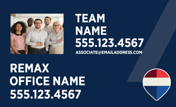 Picture of Blue Slash - Office Prominent -Team Photo - Team Name - 18" x 30"