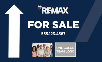 Picture of Blue Slash - For Sale - Directional - Up - 18" x 30"