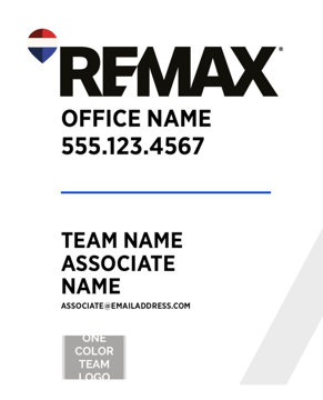 Picture of White Slash - Associate - Team Logo - Square - 30" x 24"