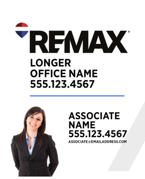 Picture of White Slash - Clipped - Longer Office Name - 30" x 24"