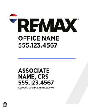 Picture of White Slash - Primary Designation - 30" x 24"