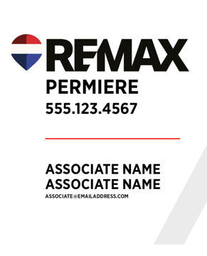 Picture of White Slash - Associate - Team Logo - Missing - Long -  Big Balloon - Red Line - 30" x 24"