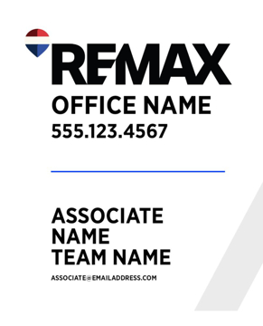 Picture of White Slash - Office Prominent - Associate - Team Name - 30" x 24"