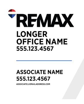 Picture of White Slash - Office Prominent - Longer Office Name - 30" x 24"