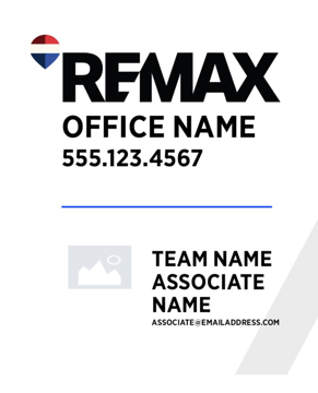 Picture of White Slash - Office Prominent - Team Logo - 30" x 24"