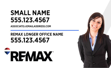 Picture of White Slash - Agent Photo Clipped - Longer Office Name - 18" x 30"