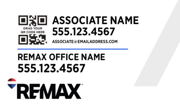 Picture of White Slash - QR Code - Option 2 18" x 30"