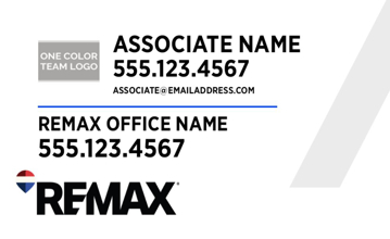 Picture of White Slash - Team Logo - 18" x 30"