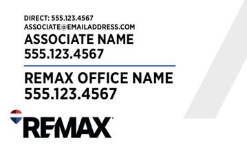 Picture of White Slash - Office Prominent - Agent Photo - Square - 18" x 30"