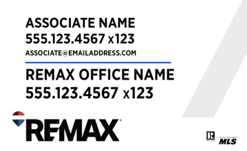 Picture of White Slash - Office Prominent - Phone Ext - 18" x 30"