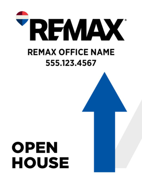 Picture of White Slash - Open House - Directional - Up - 30" x 24"