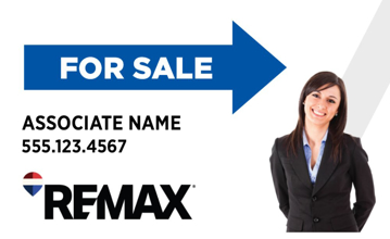 Picture of White Slash - For Sale - Directional - Right - 18" x 30"