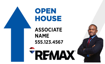 Picture of White Slash - Open House - Directional - Up - 18" x 30"