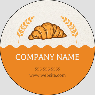 Picture of Food & Beverage Sticker 2 - Circle 2" x 2"