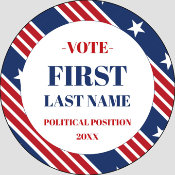Picture of Political Stickers 5 - Circle 2" x 2"