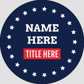 Picture of Political Stickers 7 - Circle 2" x 2"