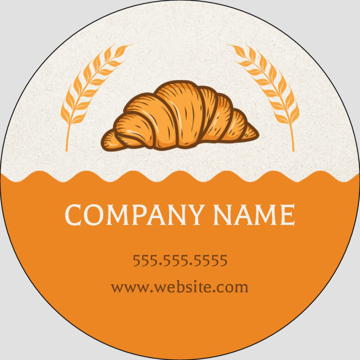 Picture of Food & Beverage Sticker 2 - Circle 3" x 3"