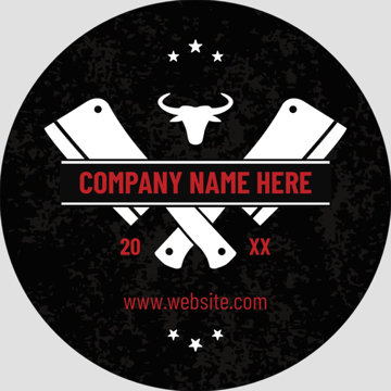 Picture of Food & Beverage Sticker 3 - Circle 3" x 3"