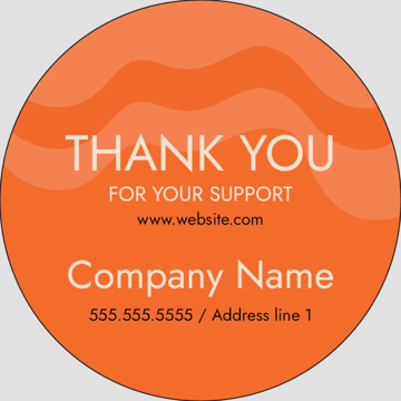 Picture of Food & Beverage Sticker 7 - Circle 3" x 3"