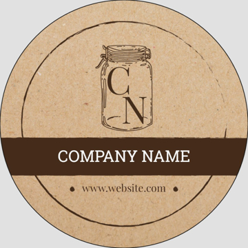 Picture of Food & Beverage Sticker 8 - Circle 3" x 3"