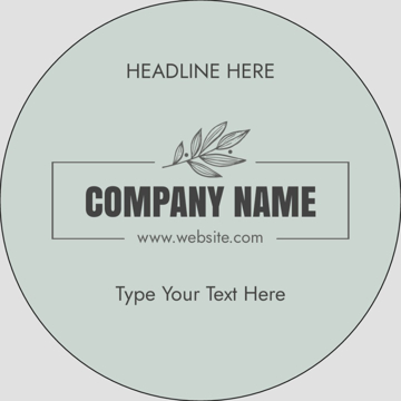 Picture of Food & Beverage Sticker 9 - Circle 3" x 3"