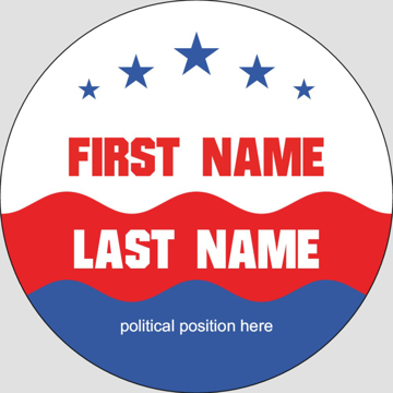 Picture of Political Stickers 1 - Circle 3" x 3"