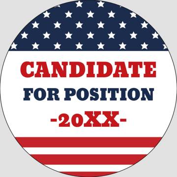 Picture of Political Stickers 2 - Circle 3" x 3"