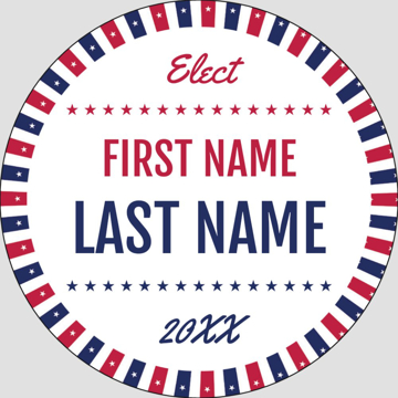 Picture of Political Stickers 3 - Circle 3" x 3"