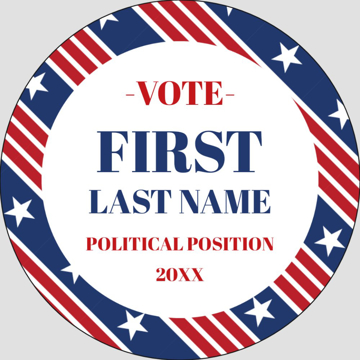 Picture of Political Stickers 5 - Circle 3" x 3"