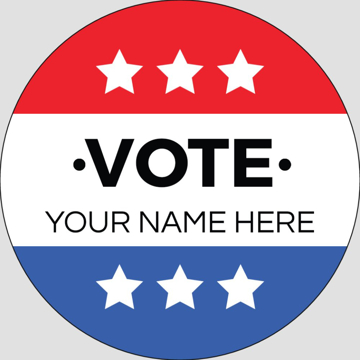 Picture of Political Stickers 6 - Circle 3" x 3"