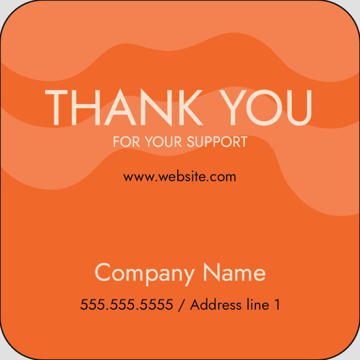 Picture of Food & Beverage Sticker 7 - Rounded Square 2" x 2"