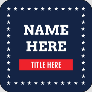 Picture of Political Stickers 7 - Rounded Square 2" x 2"