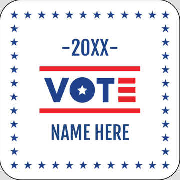 Picture of Political Stickers 9 - Rounded Square 2" x 2"